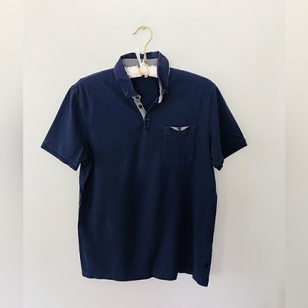 Ted baker | men’s navy polo shirt | size 4 (large)